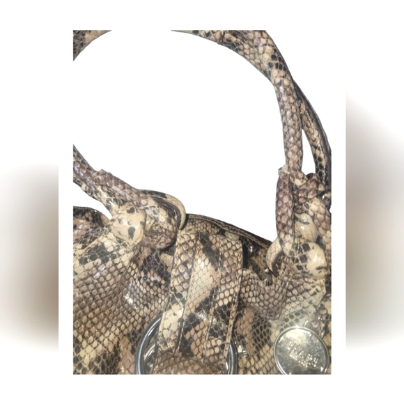 Chaps Est 1978 Vintage Elegant Snakeskin Patterned Ralph Lauren Women's Bag - Picture 8 of 13